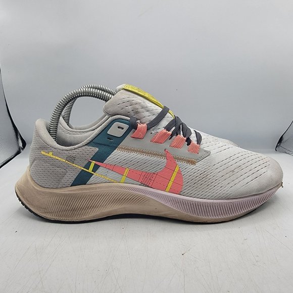 Nike Air Zoom Pegasus 38 Womens 8.5 Gray Pink Running Shoes Athletic DC8796-400 - Picture 7 of 13